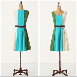 Anthropologie Tabitha colorblock dress
